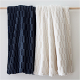 West Elm Checkerboard Fleece​ Throw